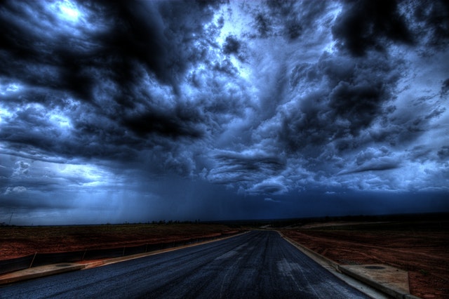 dark clouds